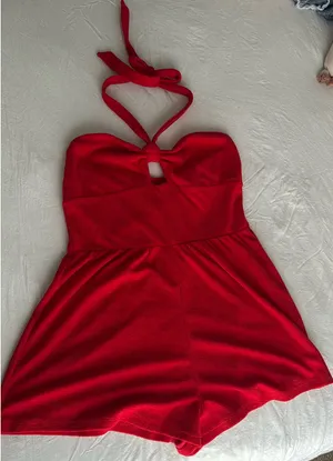 Target Halter Romper Red thumbnail 1