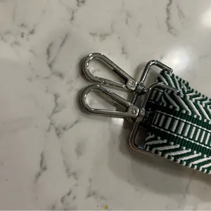 Green & White‎ Striped Crossbody Bag Replacement Strap thumbnail 2