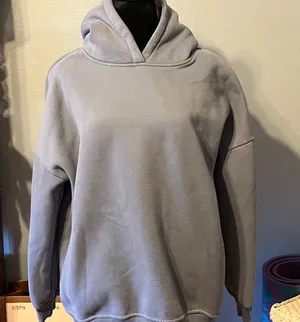 Blue Hoodie Sweater Size M thumbnail 1