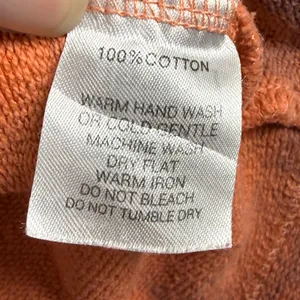 I.AM.GIA Womens XS Orange Brown Tie Dye Oversized Hoodie Embroidered Logo Cotton thumbnail 5