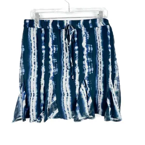 NWT Francesca's Trixxi Eva Tie-Dye Godet Skirt Mini Blue Size XL NEW L2414 thumbnail 2