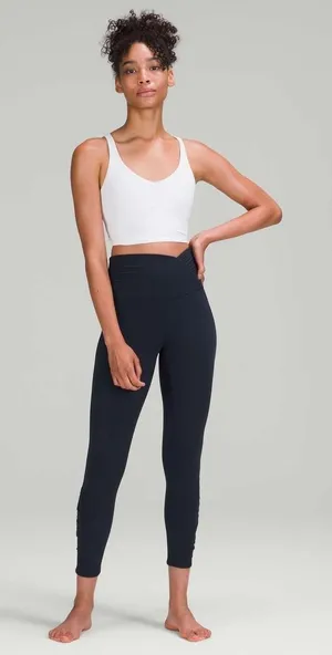 Lululemon Align High-Rise Ruched Waist Nulu Pant 25" True Navy Size‎ 4 thumbnail 1