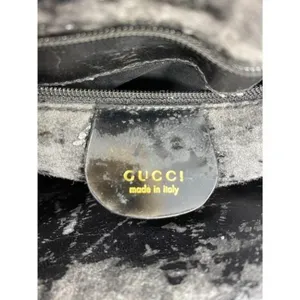 GUCCI Vintage Black Smooth Leather Shoulder Bag thumbnail 10