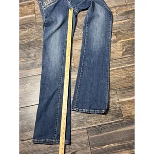Grace in LA Jeans Size 5/26 TALL Bootcut Embellished Denim Bling Y2K Western‎ thumbnail 10