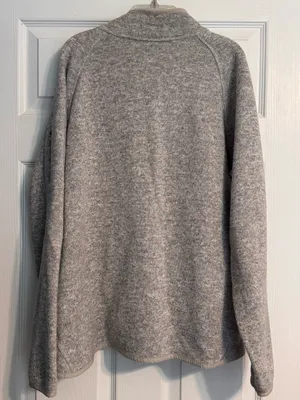Women’s Eddie Bauer Heather Gray Full Zip Outdoor Cozy Teddy Fleece Jacket Sz XL thumbnail 2