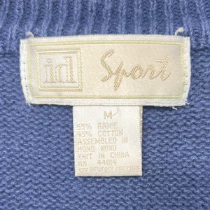 VTG ID Sport 90s Medium Patchwork Heart Knit Sweater Vest Grandmacore‎ Cottage thumbnail 4