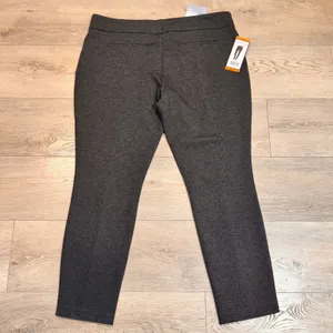 NWT HILARY RADLEY Womens Dark Gray Stretch Ponte Knit Slim‎ Leg Pants Size XXL thumbnail 2