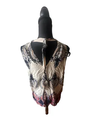 Earthbound Trading Paisley Halter Sundress Flowy Mini Dress Size S thumbnail 3