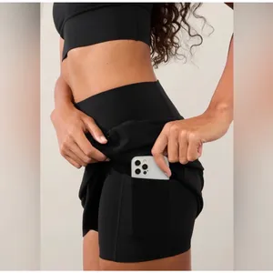 Athleta Salutation Stash Pocket 16.5" Skort Black Size Small Petite‎ SP thumbnail 3