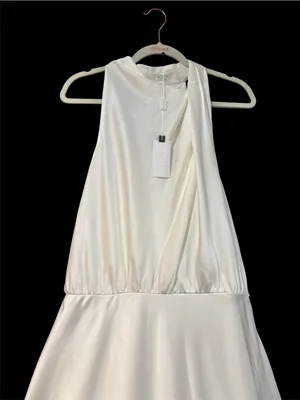 ASTR the Label Jelyn Satin Midi Dress | Ivory | L | NWT thumbnail 6