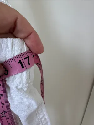 Old Navy White Drawstring Linen Blend 4” Shorts Size Large thumbnail 10