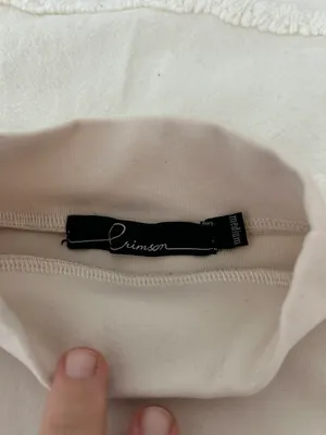 Versona off white cropped mock neck thumbnail 3