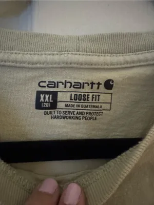 Carhartt Long-Sleeve Crewneck Tee in Light Sage with Sleeve Logo thumbnail 3