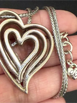 Retired BRIGHTON Infinity Heart Pendant Love Forever Silver-plated Necklace thumbnail 12
