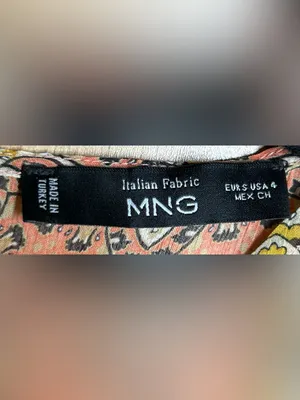 MANGO Size 4 Oli Paisley Print Mini Dress thumbnail 3