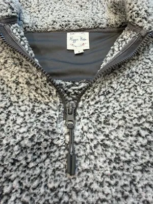 Women’s Gray Hippie Rose Half-Zip Pullover Fleece thumbnail 9
