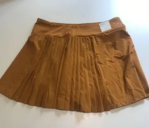 Calia Women's 14" Side Pleat Court Skort in Golden Warmth size XL NWT thumbnail 4