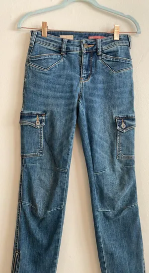 Anthropologie Pilcro Boot Cut Cargo Pocket Jeans thumbnail 1