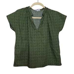 Never a Wallflower Green Short Sleeve Top Sz. XS thumbnail 1