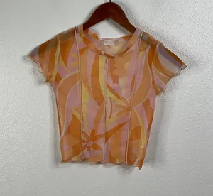 Altar'd State Sheer Mesh Crop Top Size‎ Xsmall thumbnail 1