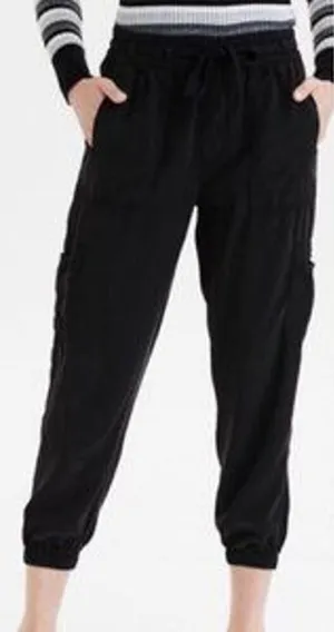 American Eagle Jogger Cargo Style Pants Black Size small thumbnail 1