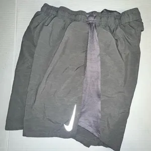 Nike Dri-Fit Gray Workout Running Short with Inner Panty Women Size Small‎ thumbnail 1