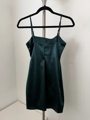 All in Favor Sleek satin slip dress thumbnail 2