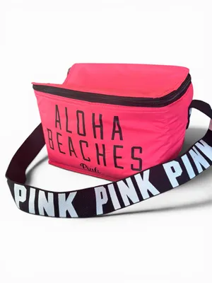 pink Victoria's Secret PINK "Aloha Beaches" insulated mini cooler bag thumbnail 5