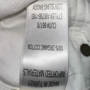 AGOLDE Low Slung Baggy White Organic Cotton‎ Jeans 31 thumbnail 6