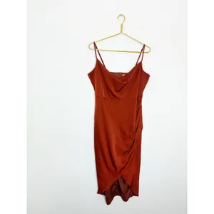 ShowPo Dazzling Lights Midi Dress Size 10 Satin Copper Rust thumbnail 4