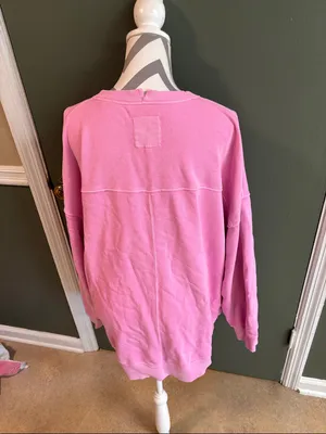 aerie Pink Crewneck Sweatshirt thumbnail 2