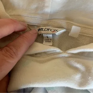 Wildfox White & Purple Tie Dye Hoodie L thumbnail 6