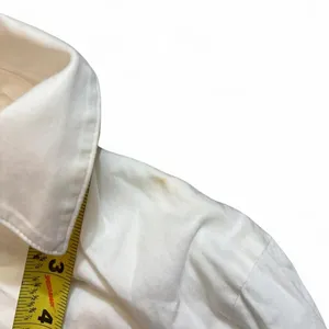 Club Monaco White Cropped Button Down Shirt M Long Sleeve Minimalist thumbnail 5