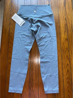 Lululemon Align High Rise 25” No Line, Steel Blue Size 8 NWT thumbnail 2