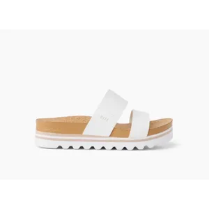 Reef Cushion Vista Hi White Double Strap Platform Sandals Womens 7 thumbnail 3