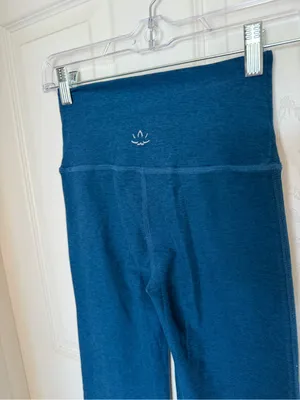 Beyond Yoga Spacedye At Your Leisure Bootcut Pant Blue Crossover Waist XS thumbnail 6