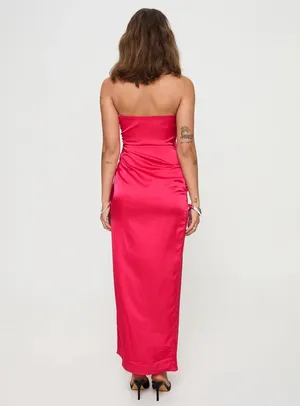 Princess Polly CALLITA STRAPLESS MAXI DRESS RED thumbnail 4