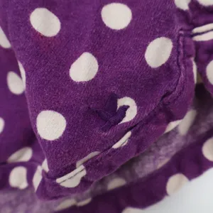 Aerie Mini Shorts Womens S Purple Polka Dot Pleated Elastic Waist Low Rise thumbnail 3