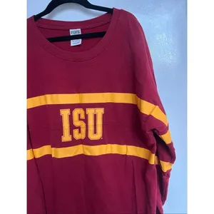 PINK By Victoria’s Secret ISU Long Sleeve Top Woman’s Size Medium Iowa State thumbnail 2