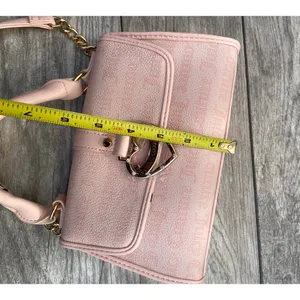 Juicy Couture | Blush Pink Heart Charm Shoulder Bag with Logo Print thumbnail 6