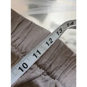 Soft Surroundings Wide Leg Pants Womens Size L Tan Gauze Button Hem Coastal thumbnail 11