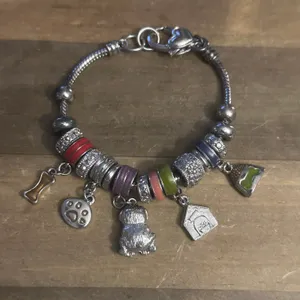 Vintage Dog Theme Sliding Charm Bracelet thumbnail 3