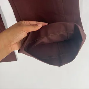 Escada Chocolate Brown Stretch‎ Cotton Mid Rise Crop Flare Pant Size 8 thumbnail 4