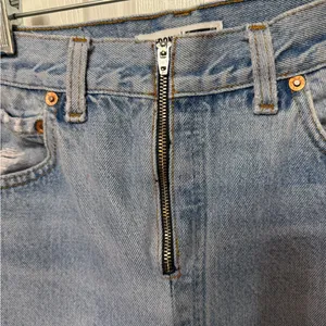 RE/DONE x LEVIS wide leg reworked jeans‎ exposed zipper size 25 thumbnail 5