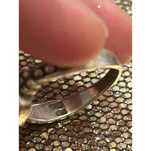 925 sterling silver ring band size 8 g32 2.92g Mather of pearl thumbnail 6