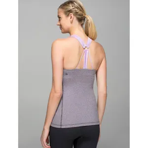 Lululemon Purple and Gray Running Motivate Halter Strappy Back Tank - Size - 4 thumbnail 2