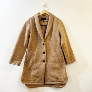 Banana Republic Shawl Collar Coat in‎ Oatmeal Heather Size Small thumbnail 3