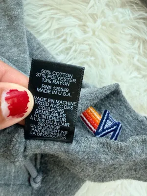 Aviator Nation Bolt Stitch Chevron Split Neck Cropped Hoodie thumbnail 7