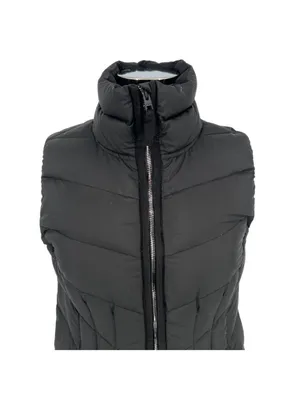 Athleta Inlet Down Puffer Vest Long Black Athleisure Urban Casual Size Small thumbnail 2