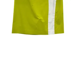 Piazza Sempione Neon Lime Green Cream‎ Colorblock Mini Skirt Size 38 US 2 thumbnail 4